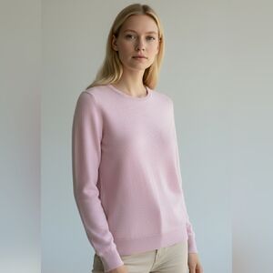 Charter Club Luxury Baby Pink 100% Cashmere Pullover Sweater, Size PS